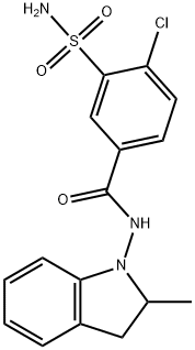 吲达帕胺, 26807-65-8, 结构式