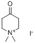 1,1-二甲基-4-氧代哌啶-1-碘化物 结构式