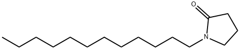 1-ドデシル-2-ピロリジノン 化学構造式