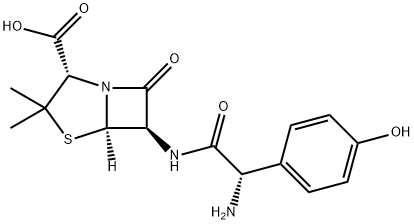 L-アモキシシリン 化学構造式