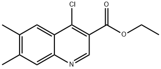 ethyl 4-chloro-6,7-dimethylquinoline-3-carboxylate Structure