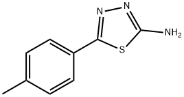 2-氨基-5-(4-甲基苯基)-1,3,4-噻二唑 结构式