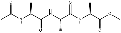 N-乙酰基-L-丙氨酰基-L-丙氨酰基-L-丙氨酸甲酯, 26910-17-8, 结构式