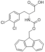 FMOC-(R)-3-氨基-4-(3,4-二氯苯基)-丁酸 结构式