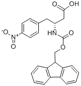 FMOC-(R)-3-氨基-4-(4-硝基苯基)-丁酸 结构式