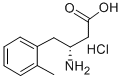 (R)-3-AMINO-4-(2-METHYLPHENYL)BUTANOIC ACID HYDROCHLORIDE Struktur