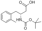 (R)-N-叔丁氧羰基-3-氨基-4-(2-甲基苯基)丁酸 结构式