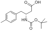 (R)-N-叔丁氧羰基-3-氨基-4-(4-甲基苯基)丁酸, 269398-85-8, 结构式