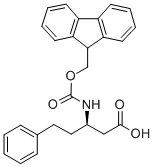 (R)-N-芴甲氧羰基-3-氨基-5-苯基戊酸 结构式