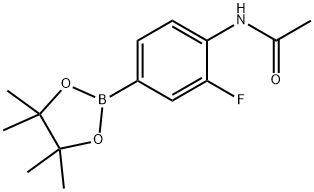 4-乙酰氨基-3-氟苯基硼酸频哪醇酯 结构式