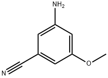 3-氨基-5-甲氧基苯腈, 269411-71-4, 结构式