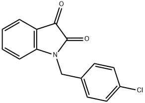 1-(4-クロロベンジル)-1H-インドール-2,3-ジオン 化学構造式