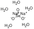 Sodium selenite pentahydrate Struktur