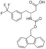 FMOC-(R)-3-氨基-4-(3-三氟甲苯基)丁酸, 269726-75-2, 结构式