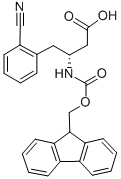 FMOC-D-Β-3-氨基-4-(2-氰基苯基)-丁酸 结构式
