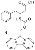 FMOC-D-Β-3-氨基-4-(3-氰基苯基)-丁酸, 269726-84-3, 结构式