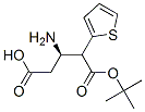 N-叔丁氧羰基-(R)-3-氨基-4-(2-噻吩基)丁酸 结构式
