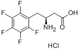 (S)-3-氨基-4-(五氟苯基)丁酸 结构式