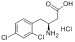 (S)-3-氨基-4-(2,4-二氯苯基)-丁酸盐酸盐, 270063-47-3, 结构式