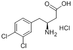 (S)-3-氨基-4-(3,4-二氯苯基)-丁酸盐酸盐, 270063-50-8, 结构式