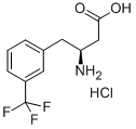 (S)-3-氨基-4-(3-三氟甲基苯基)丁酸, 270065-76-4, 结构式