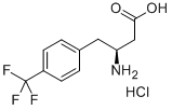 (S)-3-氨基-4-(4-三氟甲基苯基)丁酸 结构式