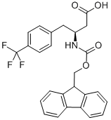 FMOC-(S)-3-氨基-4-(4-三氟甲苯基)丁酸 结构式