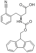 FMOC-L-Β-3-氨基-4-(2-氰基苯基)-丁酸, 270065-84-4, 结构式