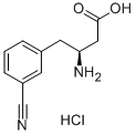 (S)-3-氨基-4-(3-氰基苯基)丁酸 结构式