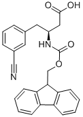 FMOC-L-Β-3-氨基-4-(3-氰基苯基)-丁酸 结构式