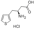 (S)-3-氨基-4-(3-噻吩基)丁酸盐酸盐 结构式
