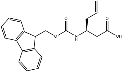 FMOC-(S)-3-AMINO-5-HEXENOIC ACID Struktur