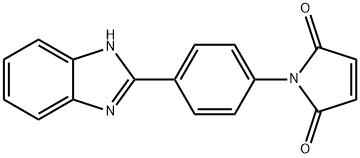 N-[4-(2-ベンゾイミダゾリル)フェニル]マレイミド 化学構造式