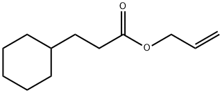 シクロヘキサンプロピオン酸アリル 化学構造式