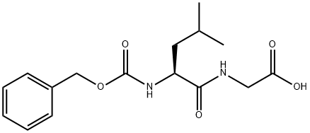 グリシン, N-[(フェニルメトキシ)カルボニル]-L-ロイシル- 化学構造式