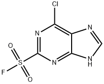 6-クロロ-1H-プリン-2-スルホニルフルオリド 化学構造式