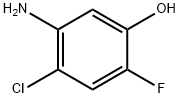 Phenol,  5-amino-4-chloro-2-fluoro- Structure