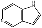 1H-ピロロ[3,2-c]ピリジン 化学構造式