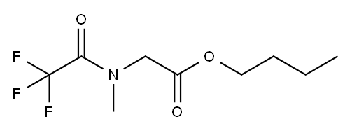 N-Methyl-N-(trifluoroacetyl)glycine butyl ester 结构式