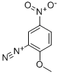 2-メトキシ-5-ニトロベンゼンジアゾニウム 化学構造式