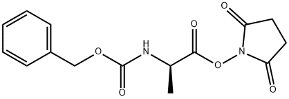 1-[(R)-1-オキソ-2-[[(ベンジルオキシ)カルボニル]アミノ]プロポキシ]-2,5-ピロリジンジオン 化学構造式
