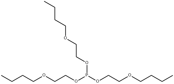 Phosphorous acid tris(2-butoxyethyl) ester 结构式