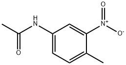 N-(3-ニトロ-4-メチルフェニル)アセトアミド 化学構造式