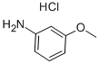 m-アニシジン塩酸塩 化学構造式