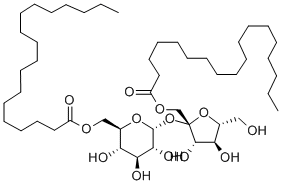 β-D-呋喃果糖基-α-D-吡喃葡萄苷二硬脂酸酯, 27195-16-0, 结构式