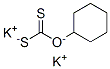 ジチオ炭酸O-シクロヘキシルS-カリウム 化学構造式