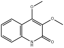 3,4-Dimethoxy-2-quinolinol Structure