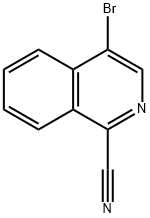4-溴异喹啉-1-甲腈 结构式