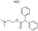 2-(Dimethylamino)ethyl diphenylacetate hydrochloride Struktur