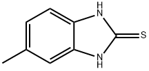 2-巯基-5-甲基苯并咪唑, 27231-36-3, 结构式